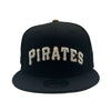 New Era Mens MLB Pittsburgh Pirates 21 Clemente RC 59Fifty Fitted Hat 70776279 Black, Old Gold Undervisor