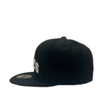New Era Mens MLB Pittsburgh Pirates 21 Clemente RC 59Fifty Fitted Hat 70776279 Black, Old Gold Undervisor