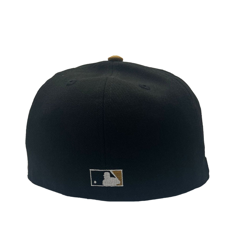 New Era Mens MLB Pittsburgh Pirates 21 Clemente RC 59Fifty Fitted Hat 70776279 Black, Old Gold Undervisor