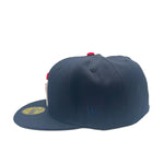 New Era Mens Dominican Republic WBC World Baseball Classic 59Fifty Fitted Hat 70776300 Navy/Scarlet, Grey Undervisor