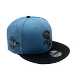New Era Mens MLB Chicago White Sox 2005 World Series 9Fifty Snapback Hat 70778225 Sky Blue/Black, Grey Undervisor