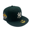 New Era Unisex MLB New York Yankees 1999 World Series 59Fifty Fitted Hat 70791179 Dark Green, Grey Undervisor