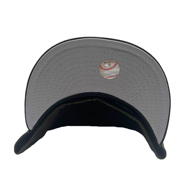 New Era Mens MLB Texas Rangers 40th Anniversary 1972-2012 59Fifty Fitted Hat 70794065 Walnut/Black, Grey Undervisor