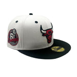 New Era Unisex NBA Chicago Bulls 6x Champs 59Fifty Fitted Hat 70794069, Grey Undervisor