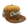 New Era Mens MLB Chicago White Sox 95 Years 1901-1995 59Fifty Fitted Hat 70794075 Panama Toast, Grey Undervisor