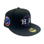 New Era Unisex MLB Houston Astros Apollo 11 59Fifty Fitted Hat 70794078, Red Undervisor