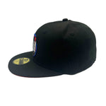 New Era Mens MLB Houston Astros Apollo 11 59Fifty Fitted Hat 70794078 Black, Red Undervisor