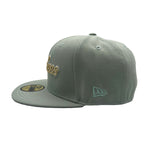 New Era Mens MLB New York Yankees Retro Script 49 World Series 59Fifty Fitted Hat 70799402 Everest, Grey Undervisor