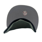 New Era Mens MLB New York Yankees Retro Script 49 World Series 59Fifty Fitted Hat 70799402 Everest, Grey Undervisor