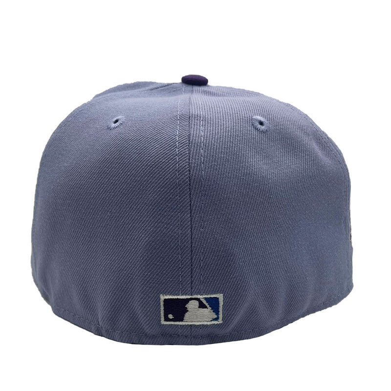 New Era Mens MLB Philadelphia Phillies Retro Script All Star Game 1996 59Fifty Fitted Hat 70802234 Lavender Deep, Grey Undervisor