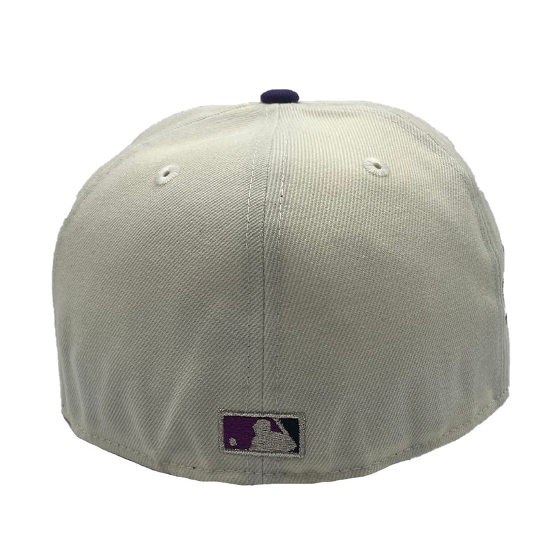 New Era Unisex MLB Arizona Diamondbacks World Champions 20th Anniversary 59Fifty Fitted Hat 70802235 Chrome Deep, Lavender Undervisor