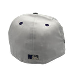 New Era Mens MLB Arizona Diamondbacks 2002 World Champions 20th Anniversary 59Fifty Fitted Hat 70802240 White/Lavender, Lavender Undervisor