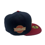 New Era Unisex MLB Houston Astros 2005 World Series 59Fifty Fitted Hat 70802391 Night Shift Navy/Red, Grey Undervisor