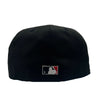 New Era Mens MLB New York Mets 25th Anniversary Miracle Mets 59Fifty Fitted Hat 70802399 Black/Scarlet, Grey Undervisor