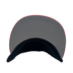 New Era Mens MLB New York Mets 25th Anniversary Miracle Mets 59Fifty Fitted Hat 70802399 Black/Scarlet, Grey Undervisor