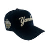 New Era Unisex MLB New York Yankees Velvet 1999 World Series 9Forty Snapback Hat 70808384 Navy, Grey Undervisor