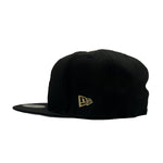 New Era Mens MLB Kansas City Royals 40th Anniversary 1969-2009 59Fifty Fitted Hat 70816486 Black/Metallic Gold, Grey Undervisor