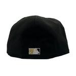 New Era Mens MLB Kansas City Royals 40th Anniversary 1969-2009 59Fifty Fitted Hat 70816486 Black/Metallic Gold, Grey Undervisor