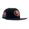 New Era Mens NFL San Francisco 49ers 60 Seasons 1946-2006 9Fifty Snapback Hat 70816501 Black, Grey Undervisor