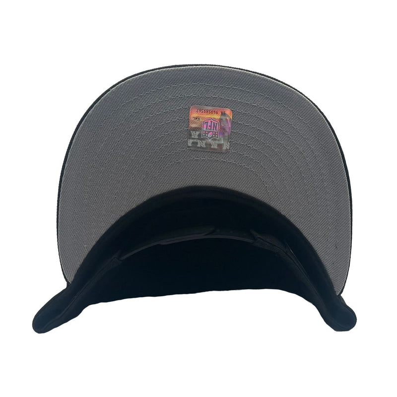 New Era Mens NFL Buffalo Bills 50 Years 1960-2009 9Fifty Snapback Hat 70816511 Black, Grey Undervisor