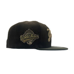 New Era Mens MLB New York Yankees 1996 World Series 59Fifty Fitted Hat 70818195 Walnut/Olive, Grey Undervisor