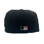 New Era Mens MLB Baltimore Orioles 50 Years 1954-2004 59Fifty Fitted Hat 70818198 Black, Orange Undervisor