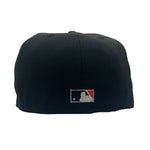 New Era Unisex MLB Baltimore Orioles 50 Years 1954-2004 59Fifty Fitted Hat 70818198 Black, Orange Undervisor