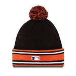 New Era Mens MLB Cincinnati Reds Pom Beanie AB087398813 Maroon/Orange