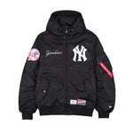 New Era Mens MLB New York Yankees Alpha Industries L-2B Bomber Jacket E1367BG26-60564181 Black