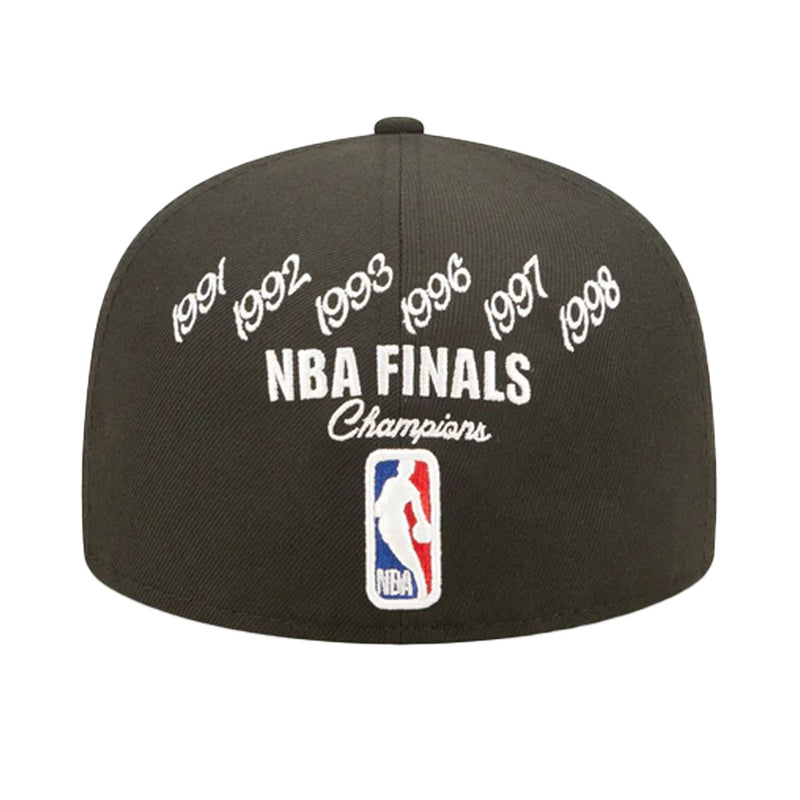 New Era Mens NBA Chicago Bulls Crown Champions 59Fifty Fitted Hat 60243461 Black, Grey Undervisor