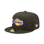 New Era Mens NBA Los Angeles Lakers Crown Champions 59Fifty Fitted Hat 60243475 Black