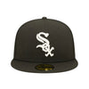 New Era Mens MLB Chicago White Sox Pop Sweat 59Fifty Fitted Hat 60243503 Black, Lavender Undervisor