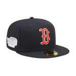 New Era Mens MLB Boston Red Sox Pop Sweat 59Fifty Fitted Hat 60243507 Navy, Pink Undervisor