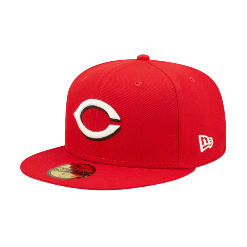 New Era Mens MLB Cincinnati Reds Pop Sweat 59Fifty Fitted Hat 60243516 Red, Lavender Undervisor