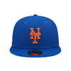 New Era Mens MLB New York Mets Pop Sweat 59Fifty Fitted Hat 60243520 Blue, Sky Blue Undervisor