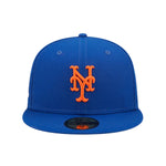 New Era Mens MLB New York Mets Pop Sweat 59Fifty Fitted Hat 60243520 Blue, Sky Blue Undervisor