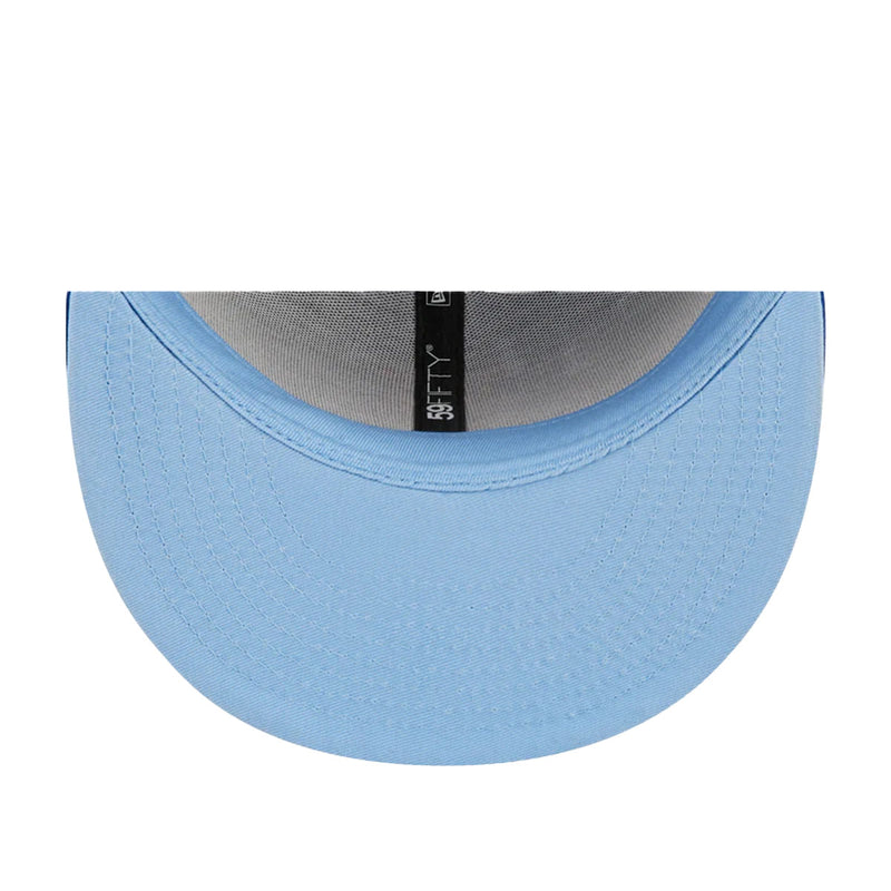 New Era Mens MLB New York Mets Pop Sweat 59Fifty Fitted Hat 60243520 Blue, Sky Blue Undervisor
