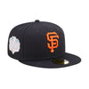New Era Mens MLB San Francisco Giants Pop Sweat 59Fifty Fitted Hat 60243523 Navy, Pink Undervisor