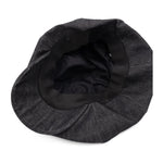 Nicholas Daley Mens Baker Newsboy Cap ND-AW24-BB2-CO-BK Black