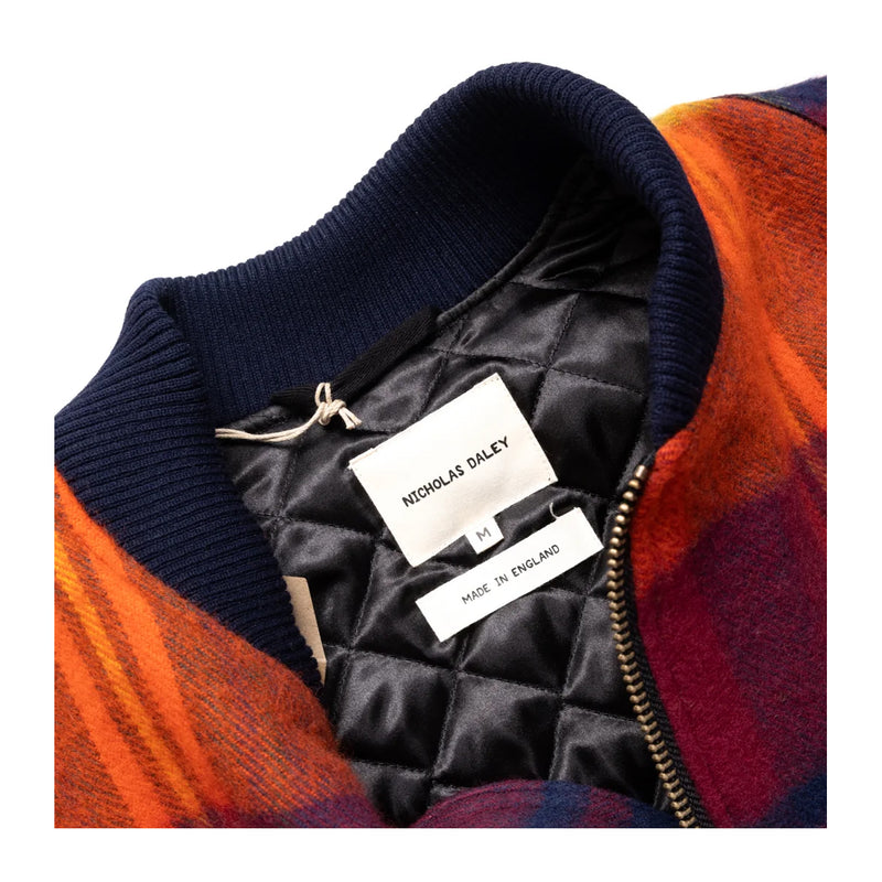 Nicholas Daley Mens Blanket Bomber Jacket ND-AW24-BLOM1-NDM Madras