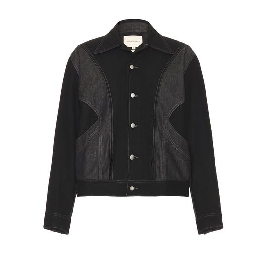 Nicholas Daley Mens Rebel Jacket ND-AW24-RBJ1-WOCO-BK Black