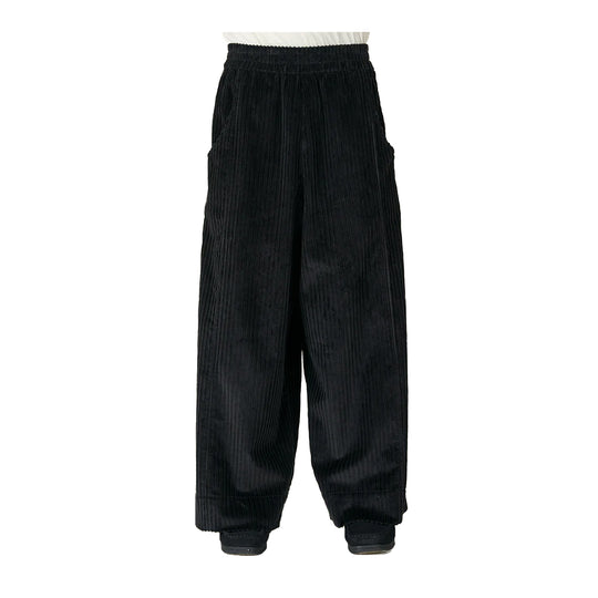 Nicholas Daley Mens Wide Leg Trouser Pants ND-AW24-WLT2-CO-BK Black