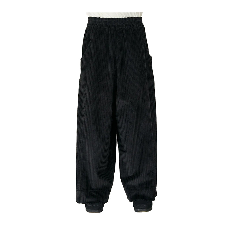 Nicholas Daley Mens Wide Leg Trouser Pants ND-AW24-WLT2-CO-BK Black