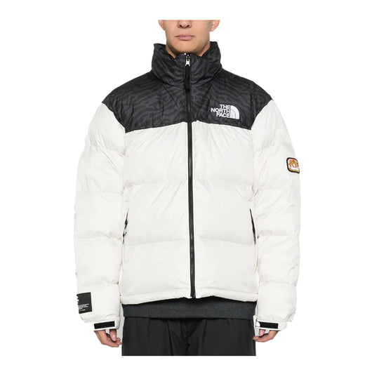 The North Face Mens 1996 Retro Nuptse Jacket NF0A3C8D-5IX White Dune/TNF Black TNF Tiger Stripe Print