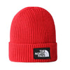 The North Face Unisex Logo Box Cuffed Beanie NF0A3FJX-682 Red