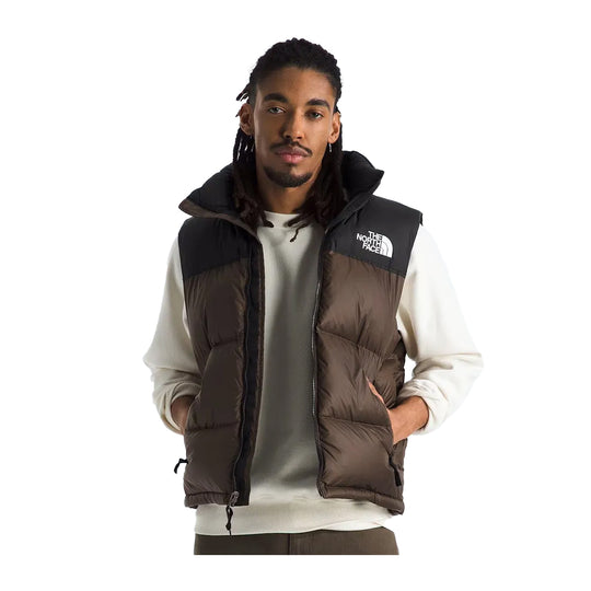 The North Face Mens 1996 Retro Nuptse Vest NF0A3JQQ-5EX Smokey Brown/TNF Black