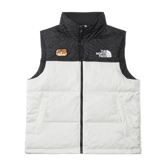 The North Face Mens 1996 Retro Nuptse Vest NF0A3JQQ-5IX White Dune/TNF Black TNF Tiger Stripe Print