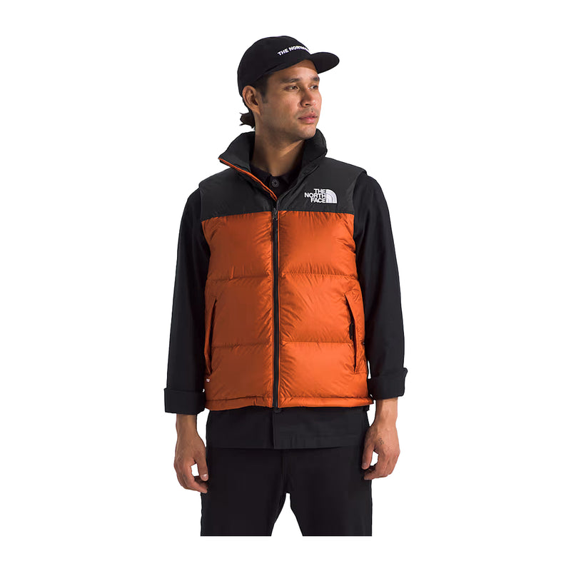 The North Face Mens 1996 Retro Nuptse Vest NF0A3JQQ-5PO Earthen Copper/TNF Black