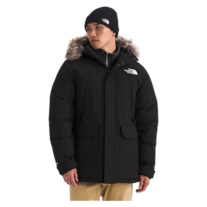 The North Face Mens HMLYN Down Parka Jacket NF0A4QYX-JK3 TNF Black