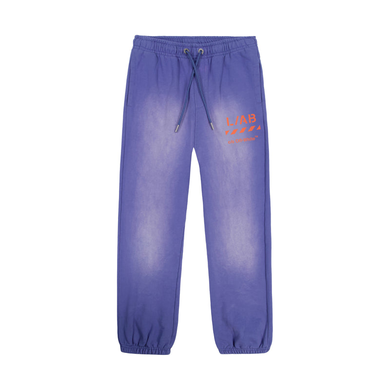 L/AB Mens Diag Garment Wash Sweatpants F26B060-420 Cobalt Blue